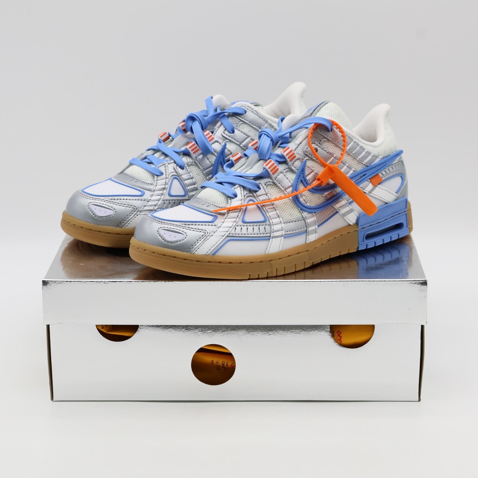 CU6015-100 Off White Nike Air Rubber Dunk University Blue White UNC (Men's)