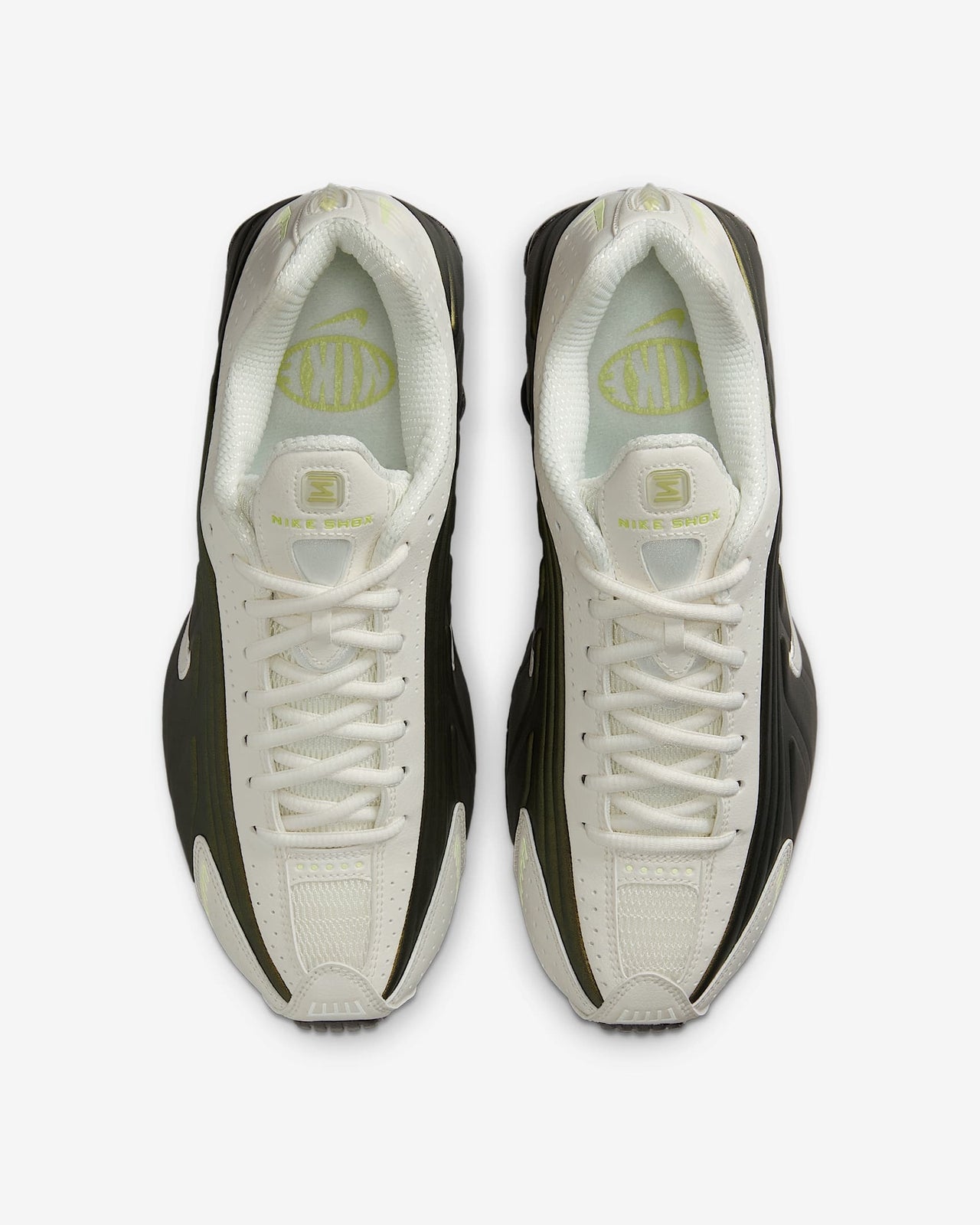IB8062-133 Nike Shox R4 Olive Green (Women's)