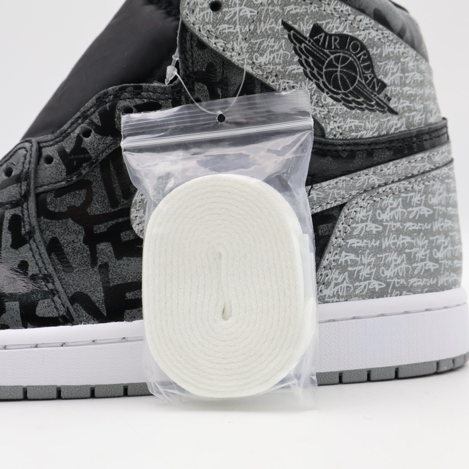 555088-036 Nike Jordan 1 High OG Rebellionaire Black White Particle Grey (Men's)