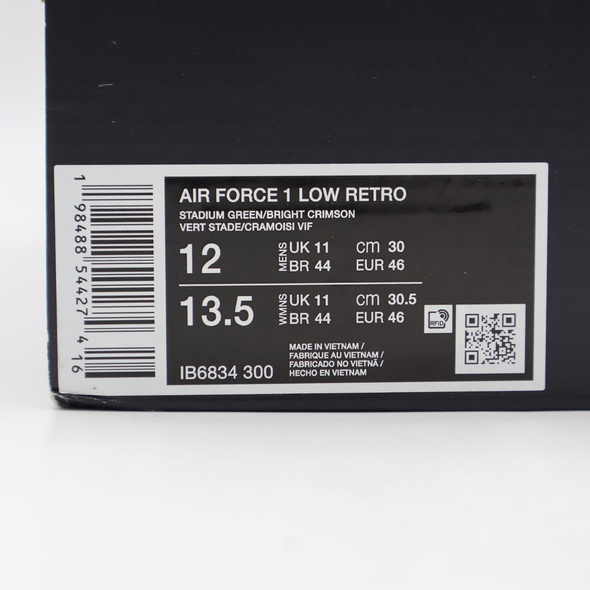 IB6834-300 Nike Air Force 1 Low Stadium Green Laser Orange (Men's)