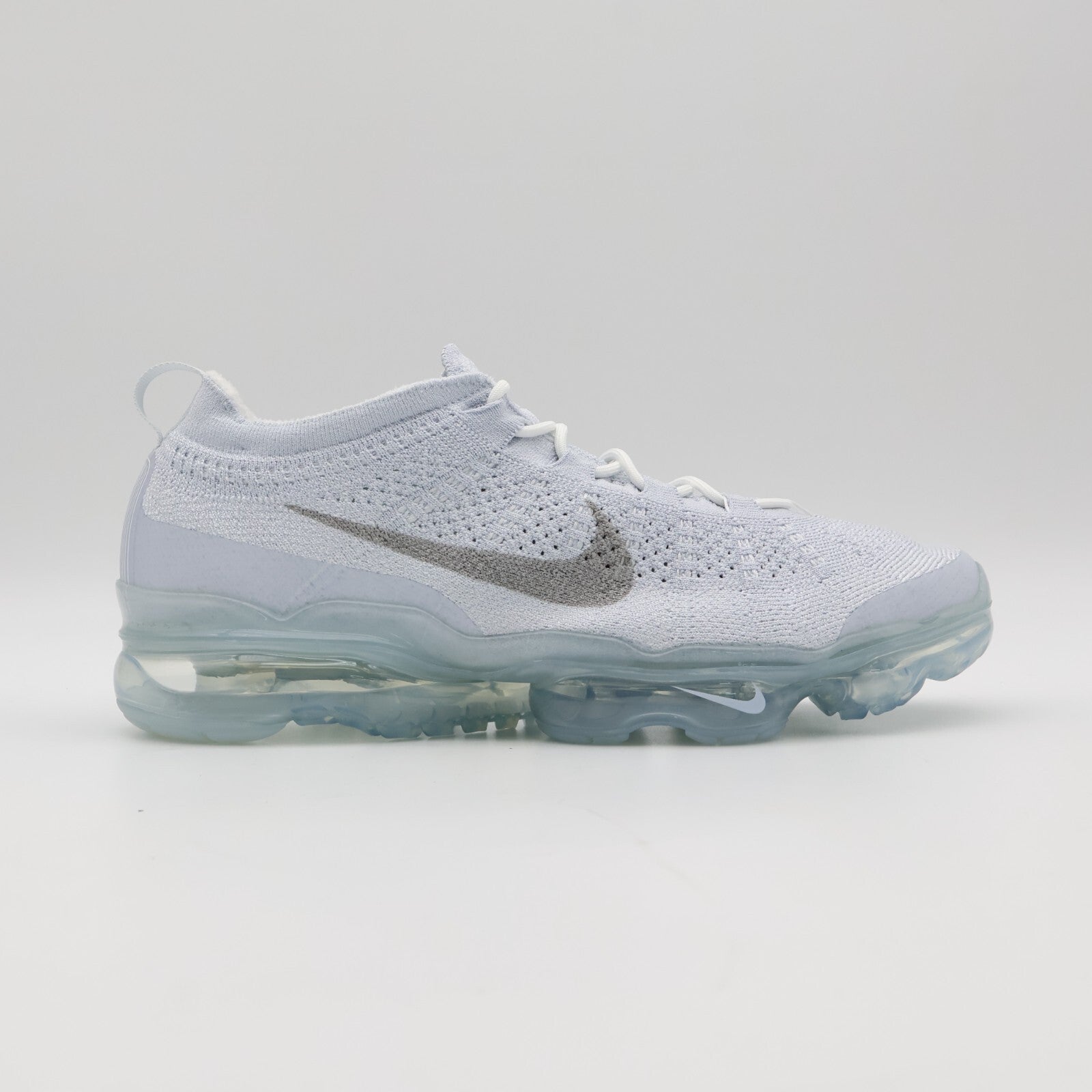 DV1678-002 Nike Air VaporMax 2023 Flyknit Pure Platinum White Silver Grey Men's)