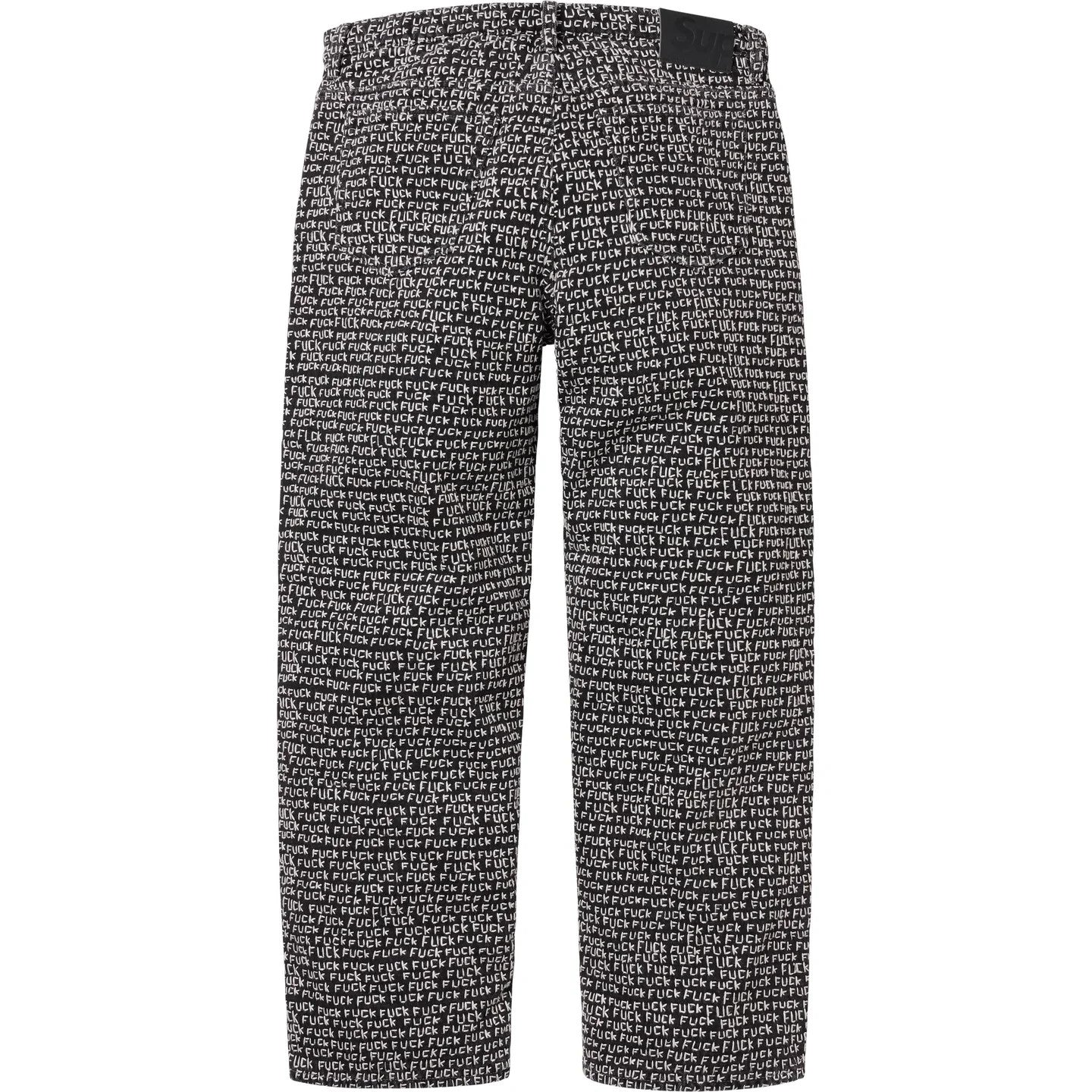 Supreme F*ck Stitch Loose Fit Jean Black