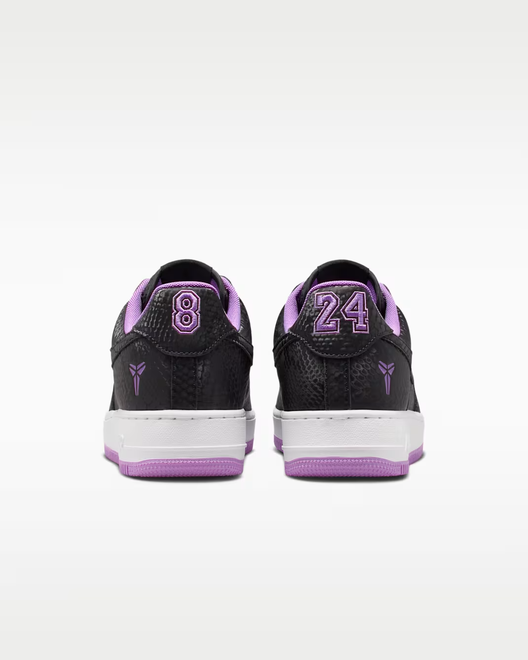 IB0018-007 Kobe Bryant Ã Nike Air Force 1 Low "Black/Purple Stardust" (Men's)