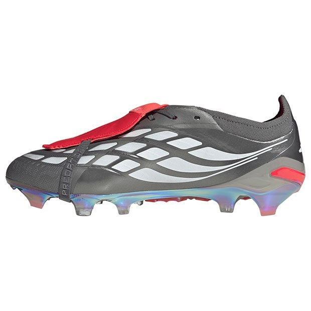 JS0379 adidas Predator Elite FT FG Iron Metallic Cloud White Lucid Red (Men's)