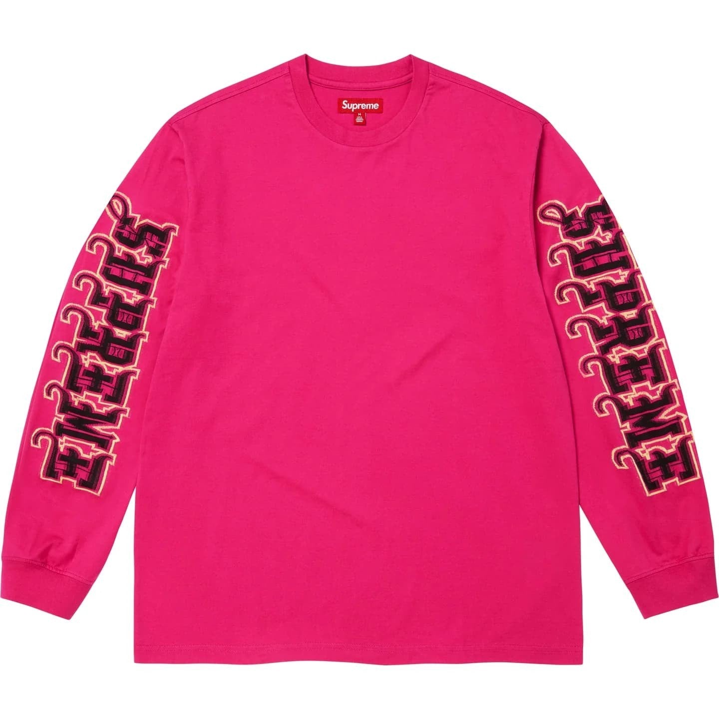 Supreme Intarsia Sleeve L/S Top Fuchsia