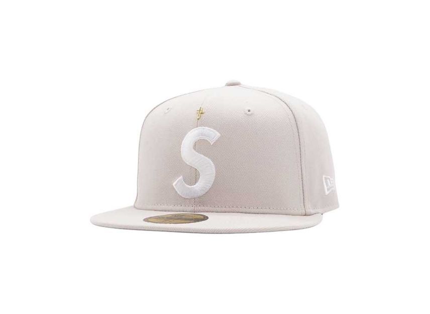 Supreme Gold Cross S Logo New Era Stone