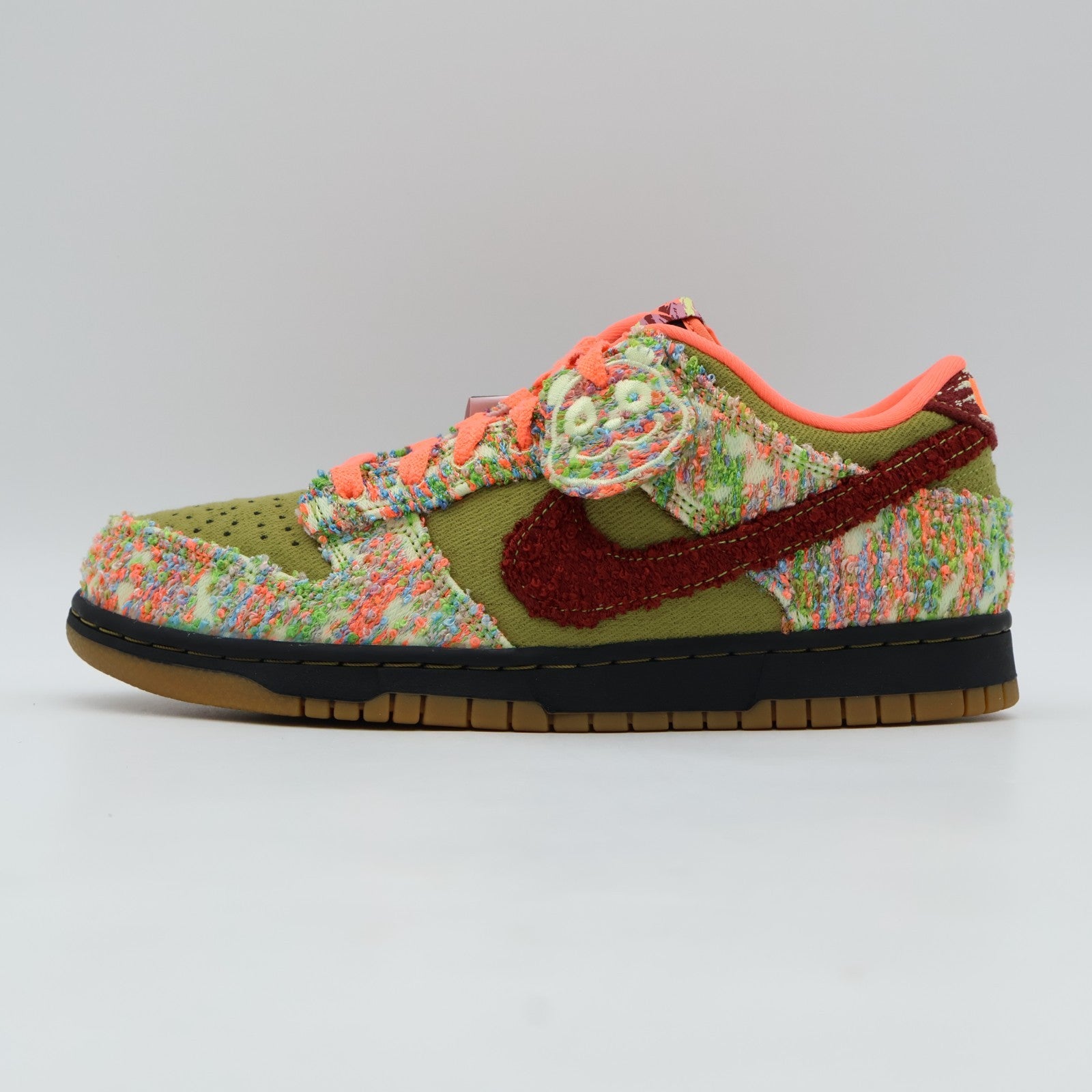IB2263-300 Nike Dunk Low Panda Green Curry White (Men's)
