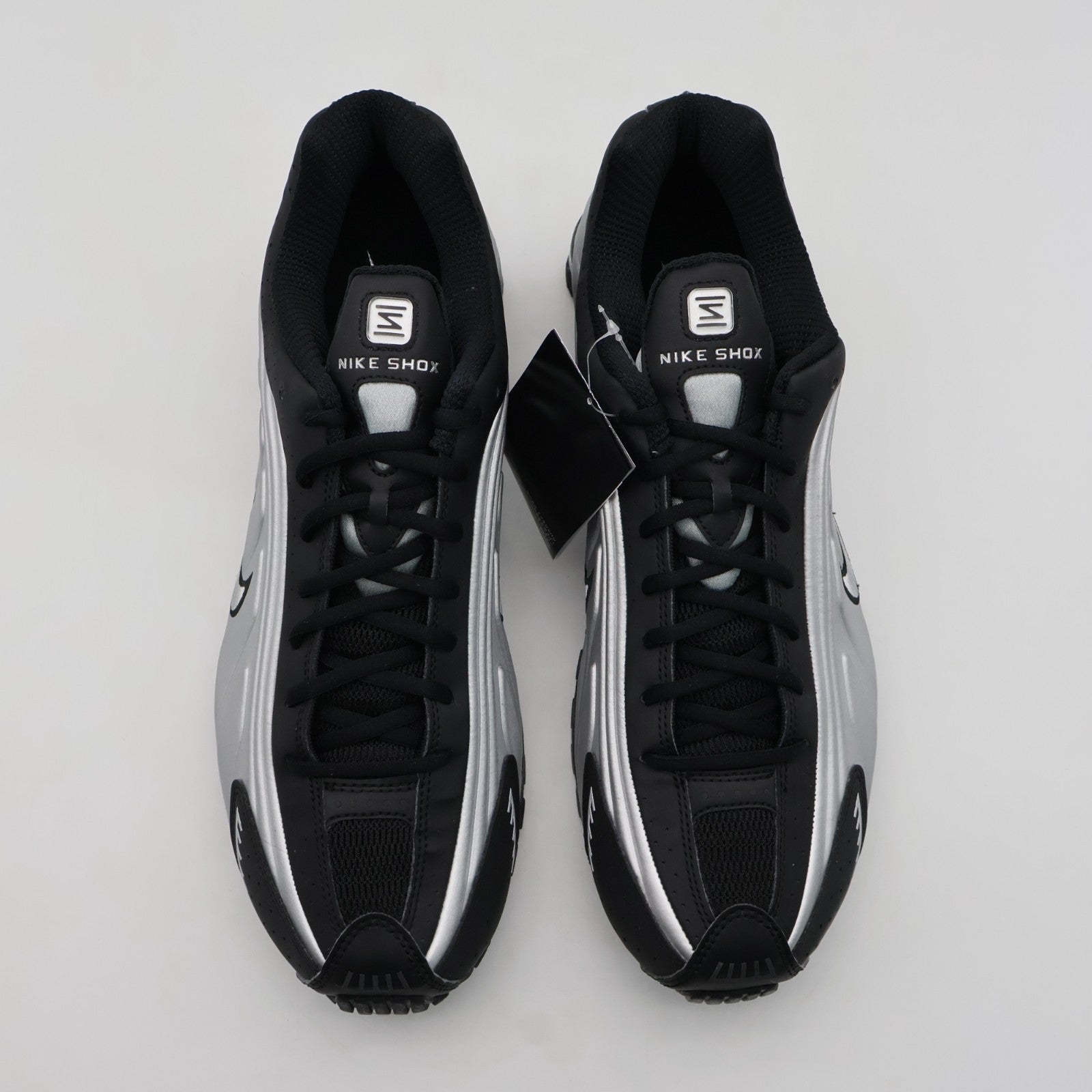 HQ1988-007 Nike Shox R4 Metallic Silver Black (Men's)
