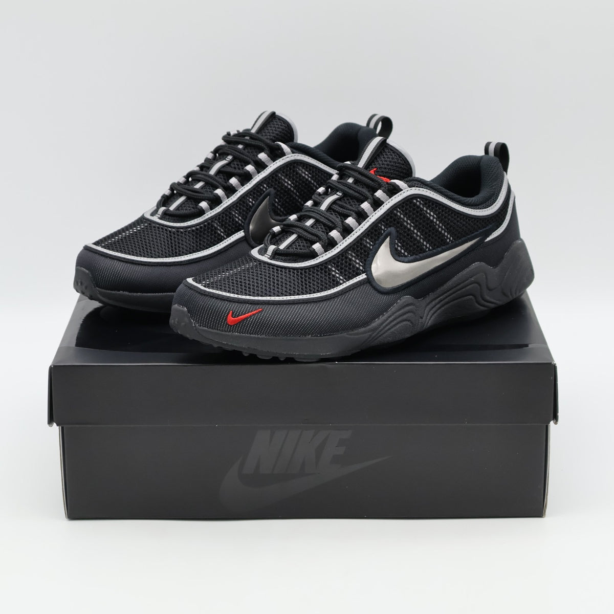 HF9117-002 Nike Air Zoom Spiridon SP Black and Sport Red (Men's)