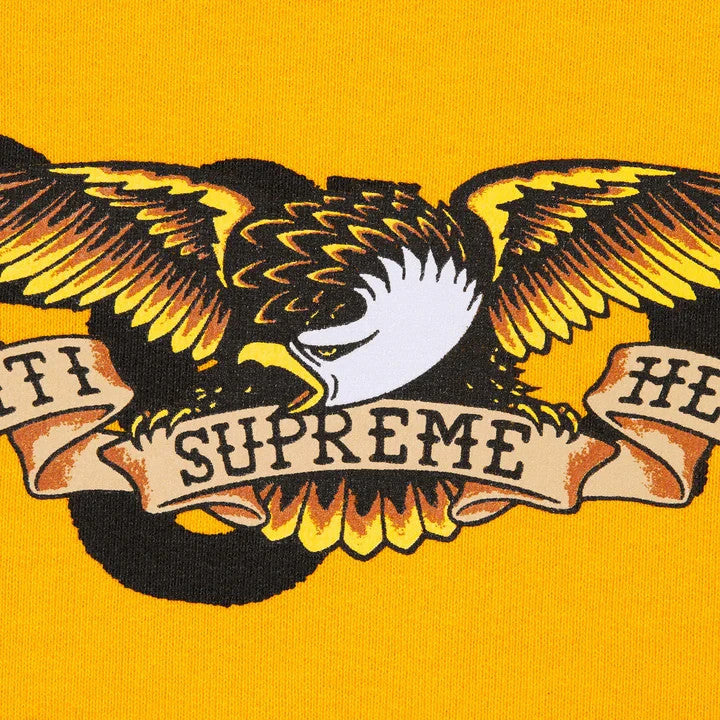 Supreme ANTIHERO Hooded Sweatshirt Mustard