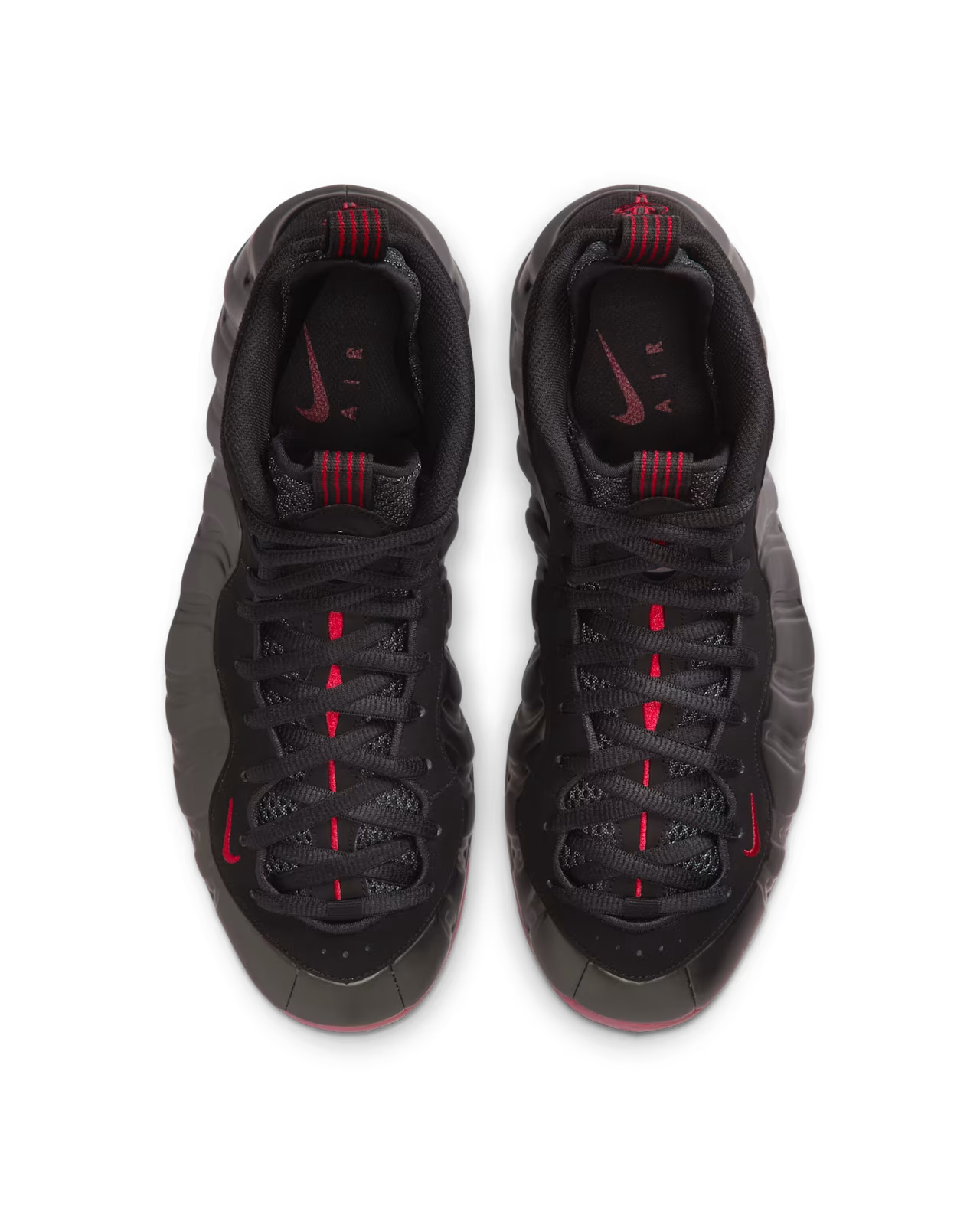 IB2219-001 Nike Air Foamposite One Cough Drop Black and Varsity Red 2025 (Men's)
