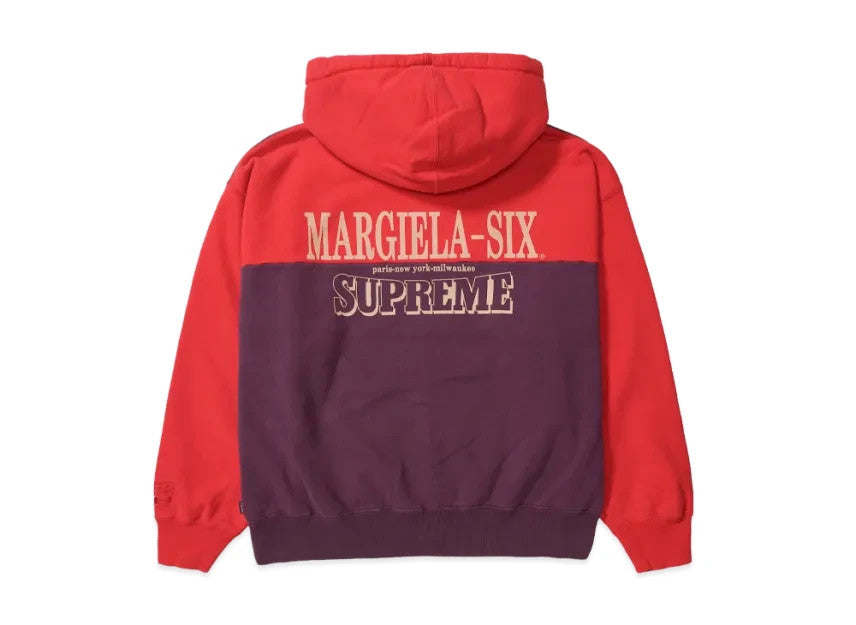 Supreme x MM6 Maison Margiela Eagle Zip Up Hooded Sweatshirt "Purple"