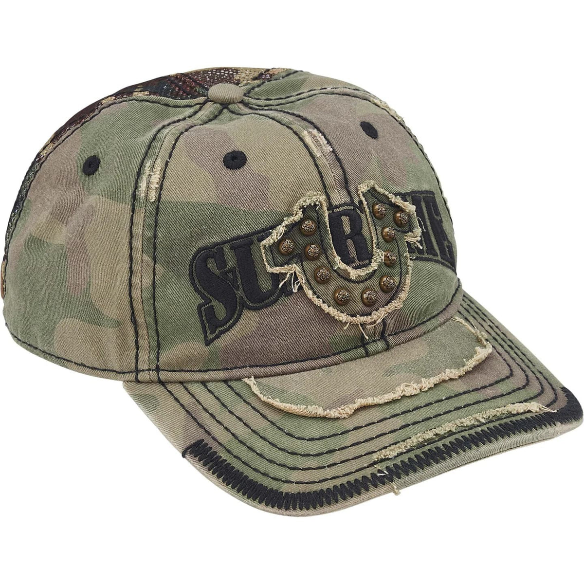 Supreme True Religion Mesh Back 6-Panel Woodland Camo