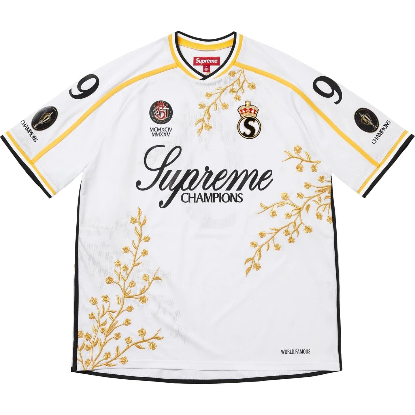 Supreme Floral Soccer Jersey White