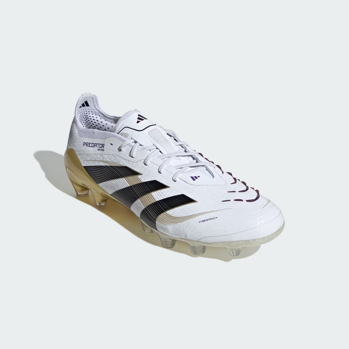 JR4489 adidas Predator Elite HG/AG Cloud White Core Black Gold Metallic (Men's)