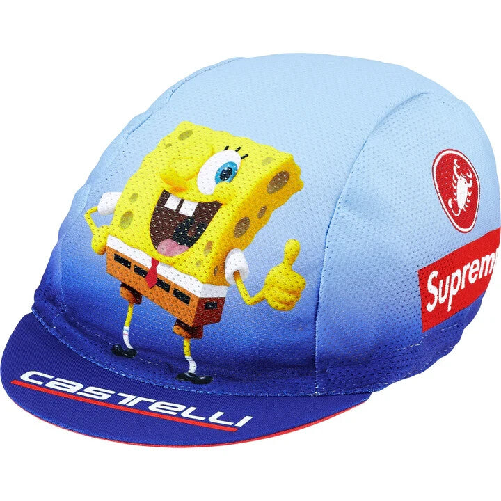 Supreme SpongeBob SquarePants Castelli Cycling Cap Blue