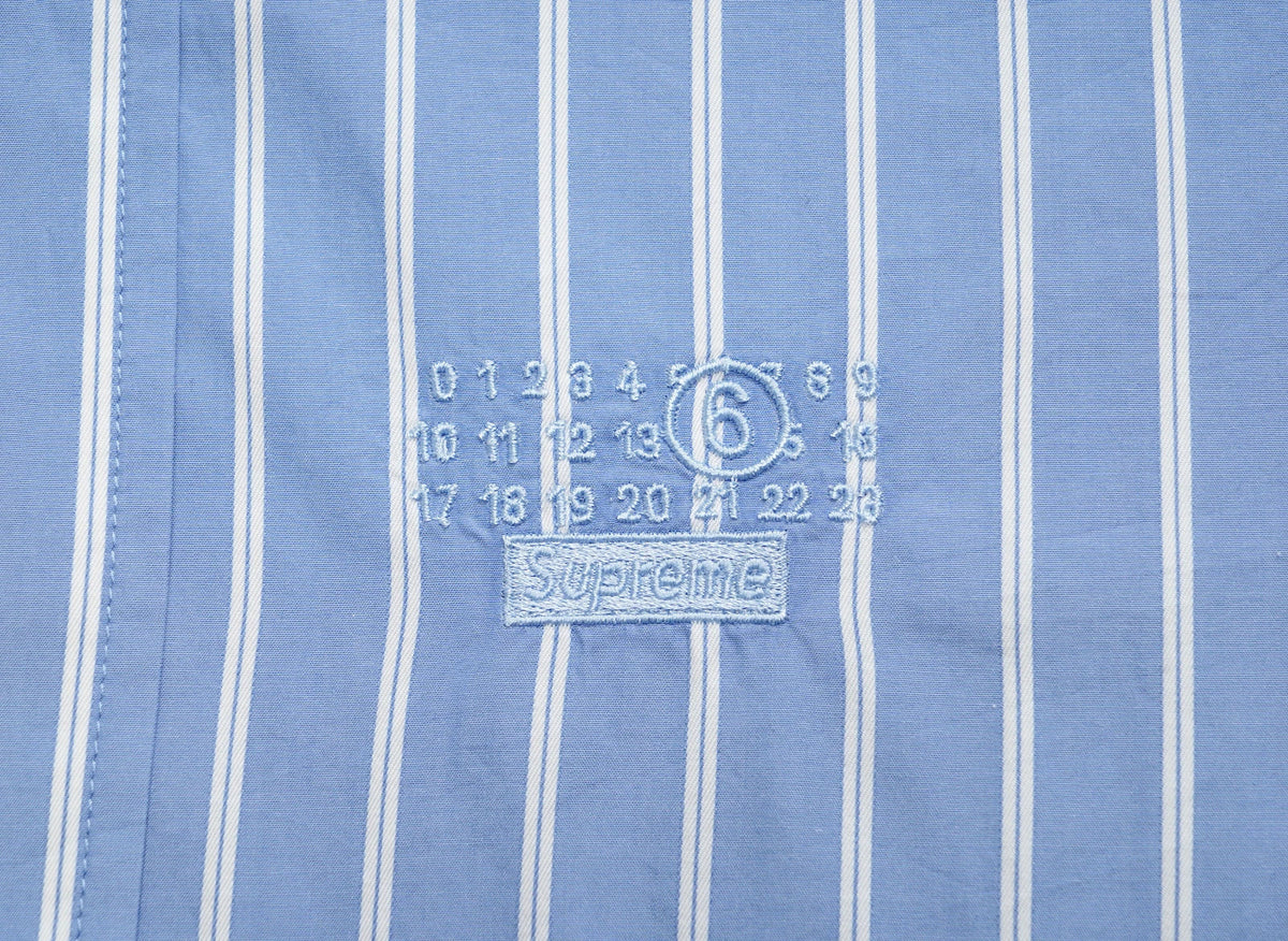 Supreme x MM6 Maison Margiela Stripe Shirt "Blue"