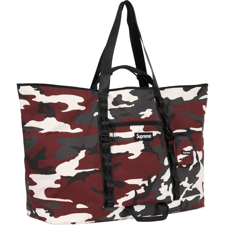 Supreme X-Large Tote Bag + Utility Pouch (26SS) Red Camo