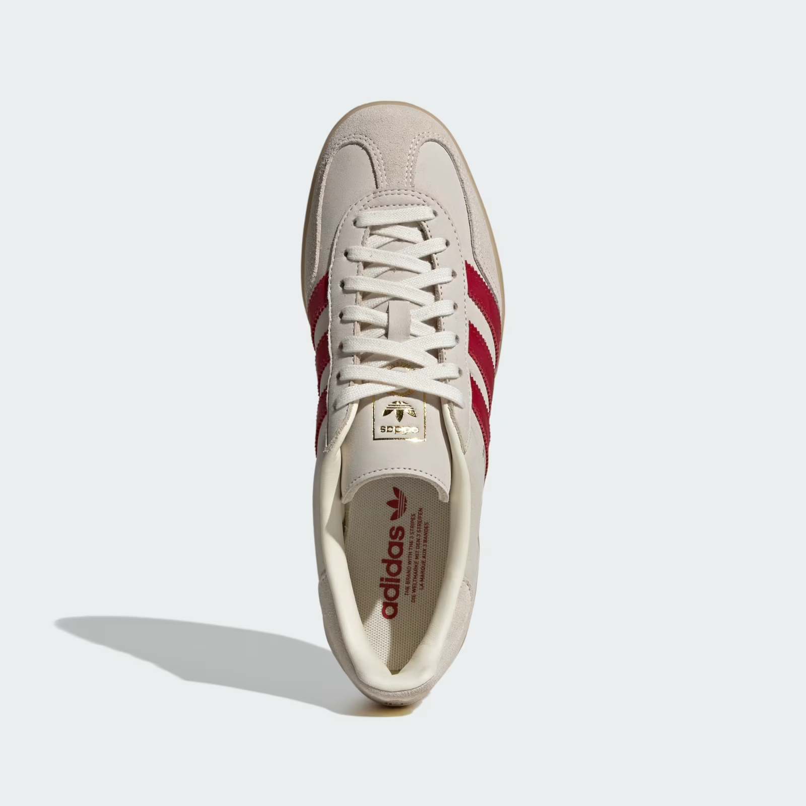 IH9676 adidas Gazelle Indoor Cream WhiteTeam Victory Red (Men's)