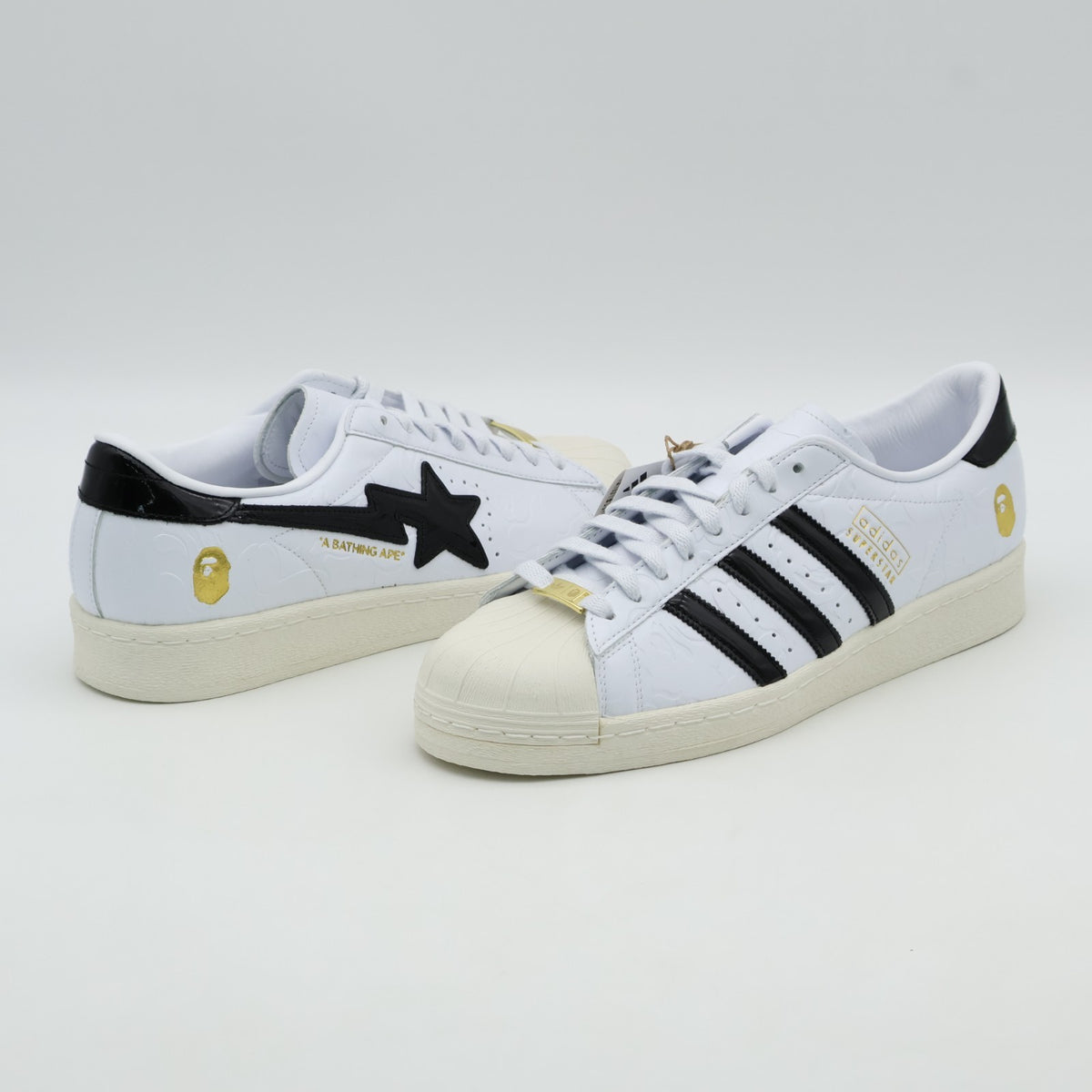 JR2701 A BATHING APE adidas Originals Superstar V Footwear White Core (Men's)