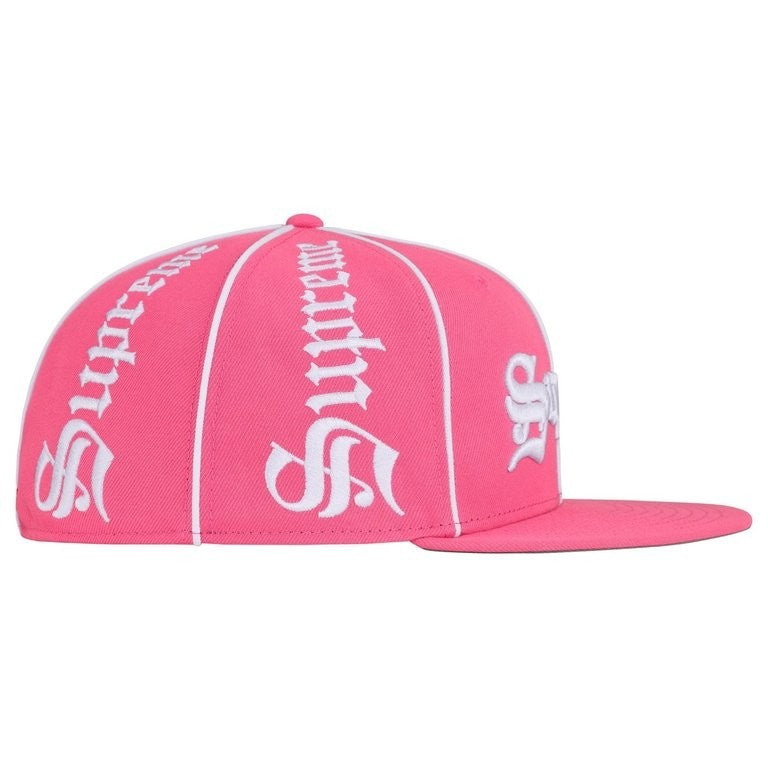 Supreme Piping Script New Era Pink
