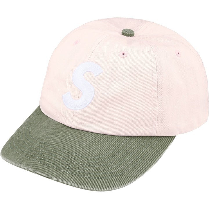 Supreme Pigment Coated 2-Tone S Logo 6-Panel Light Pink