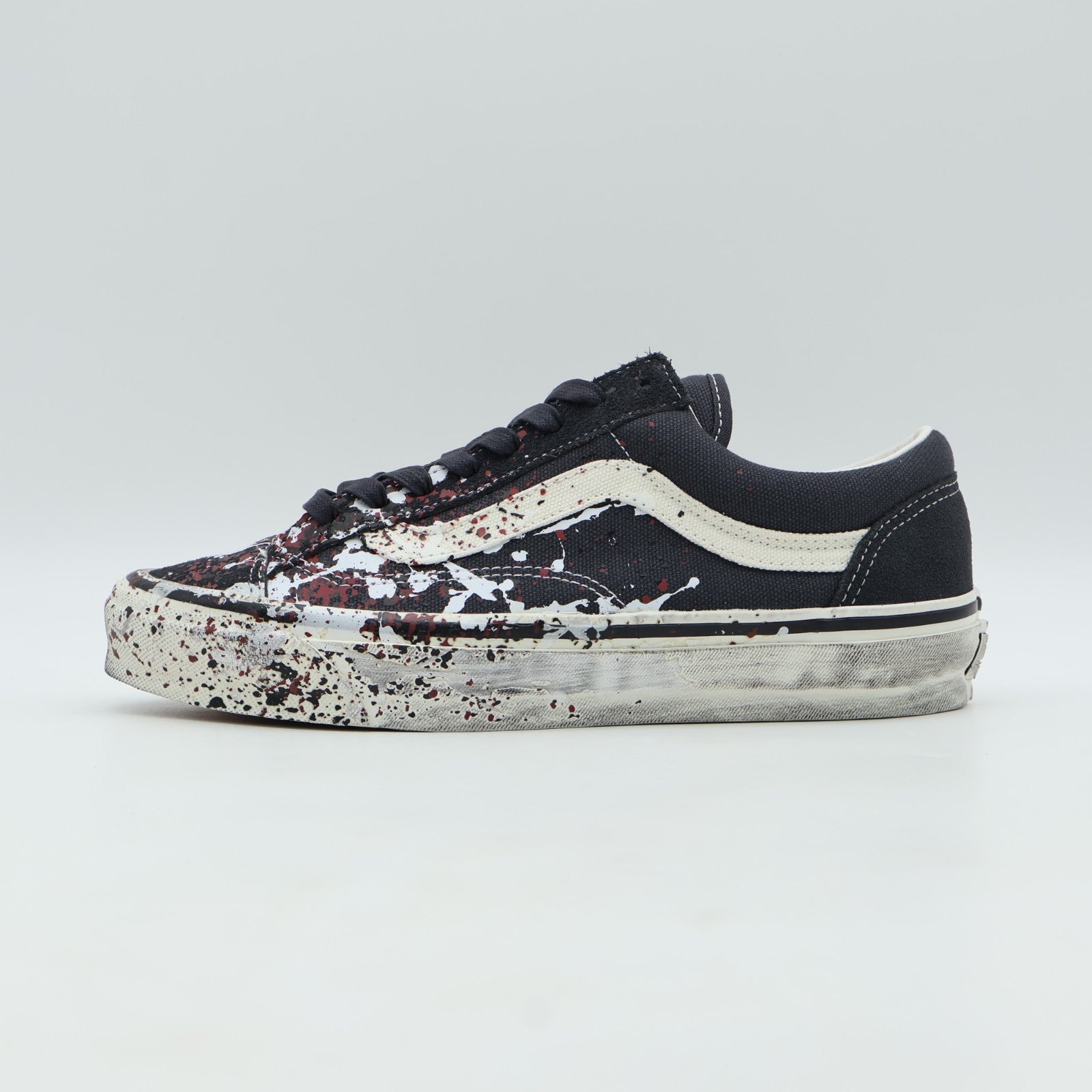 VN000D9RH91 VANS PREMIUM OLD SKOOL 36âPAINT SPLATTER CHARCOAL GREYâ