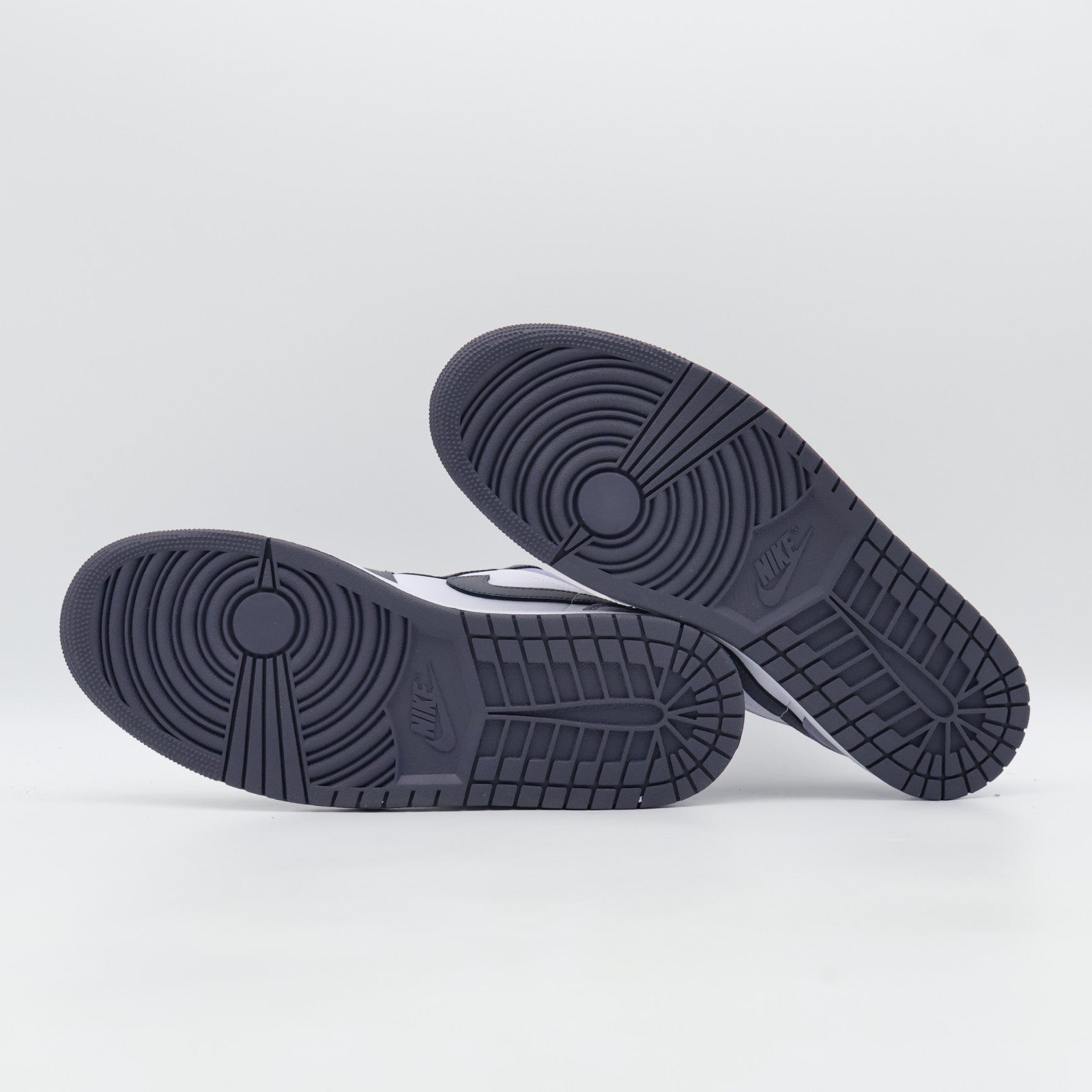 553558-145 Nike Air Jordan 1 Low White Dark Blue Grey Purple Comet Indigo (Men's