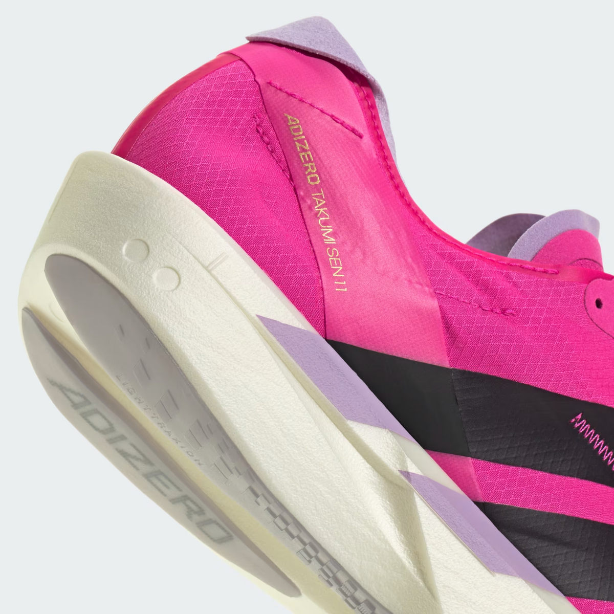 JQ2812 adidas Adizero Takumi Sen 11 Shock Pink Aurora Black Powder Plum (Men's)