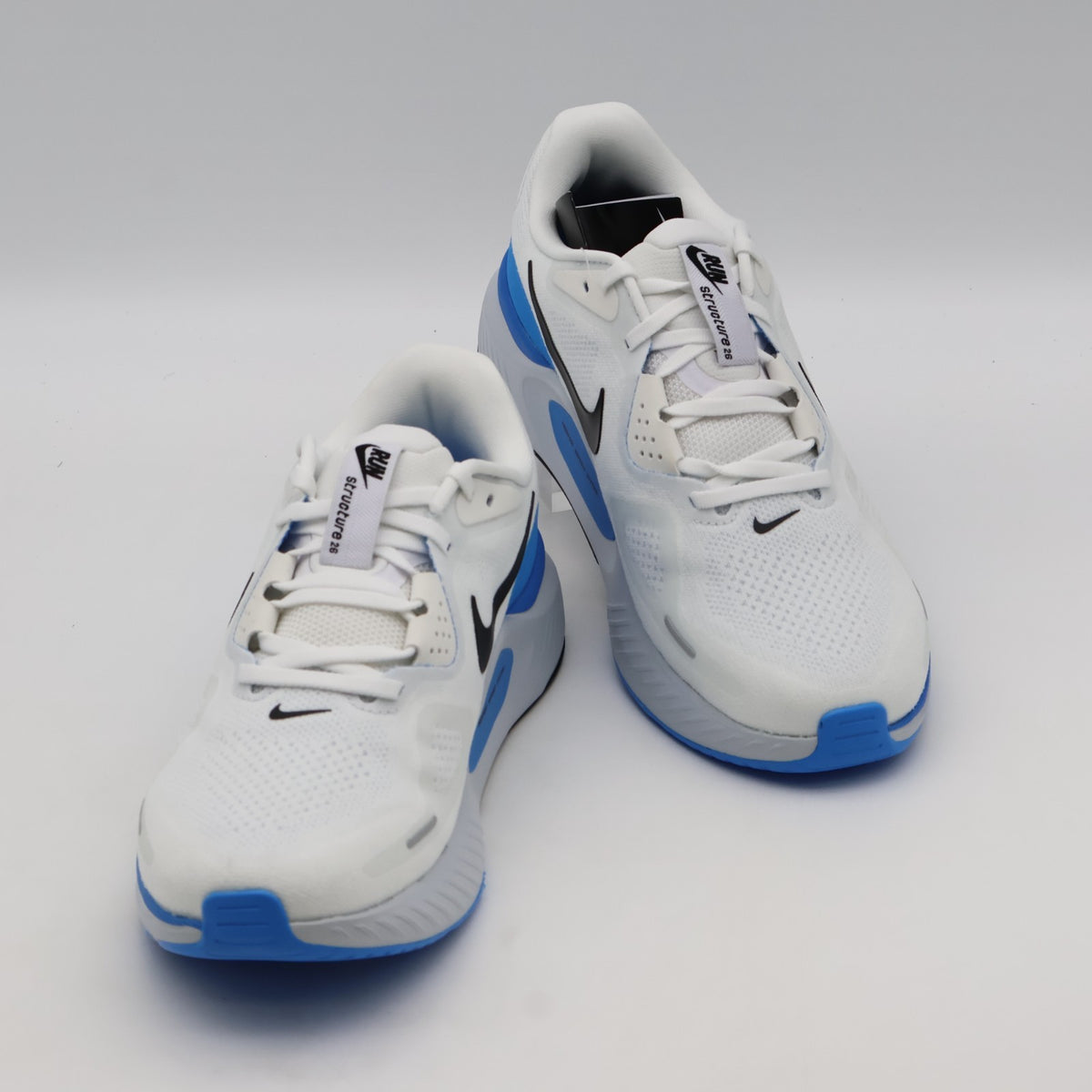 HJ1102-119 Nike Structure 26 White Blue Hero Pure Platinum Black (Men's)