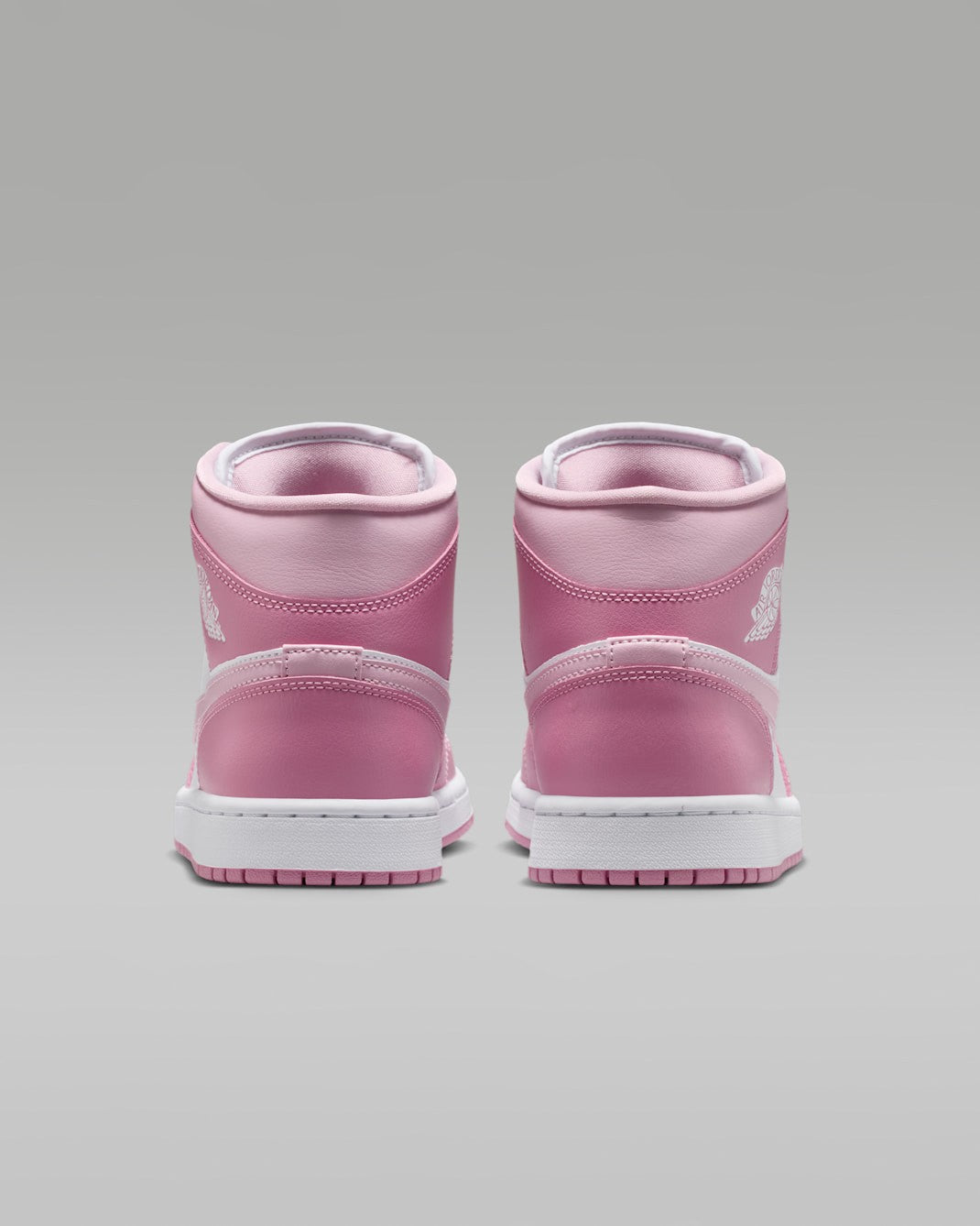 BQ6472-605 Nike Women's Air Jordan 1 Mid Elemental PinkIced Carmine (Women's)