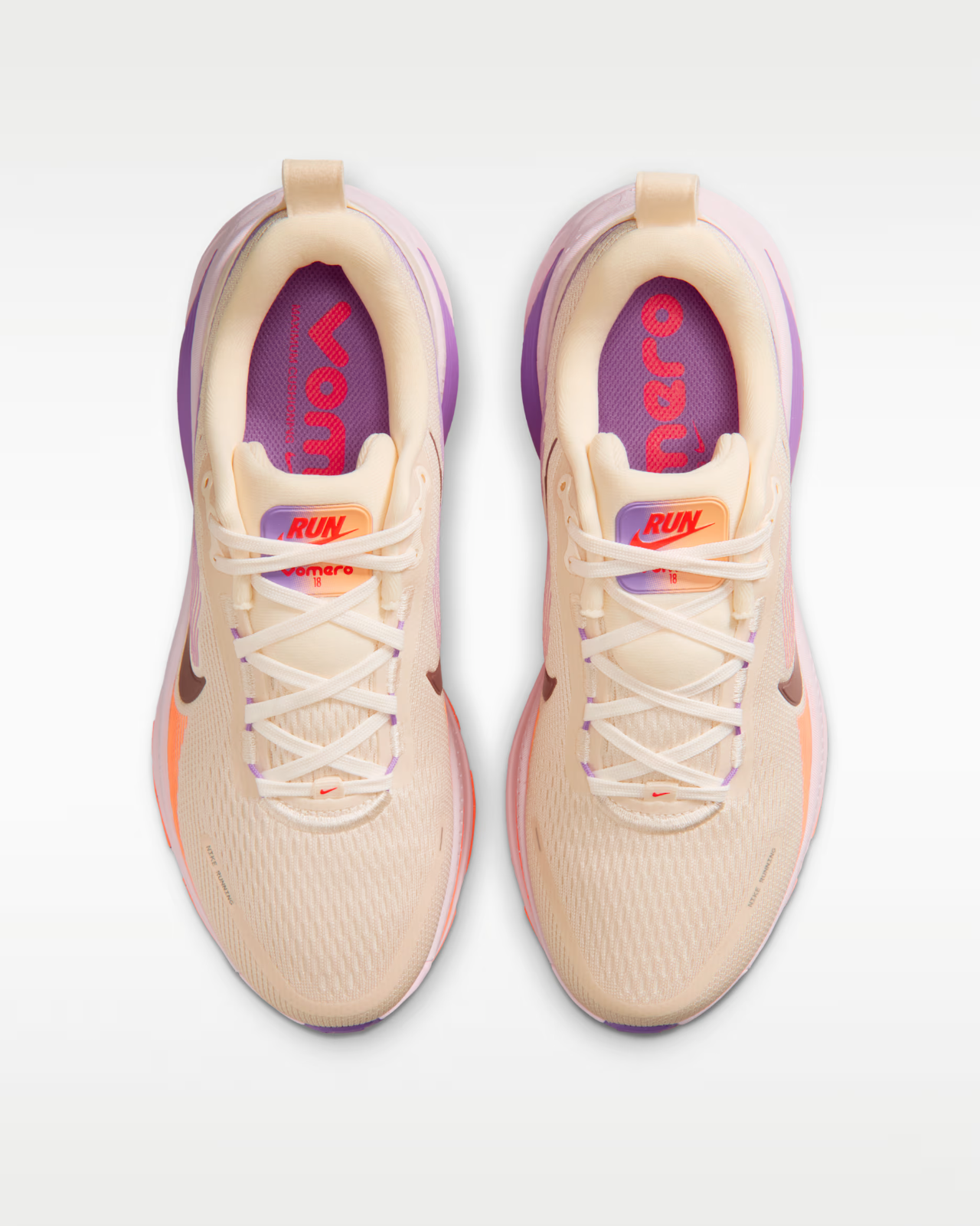HM6804-113 Nike Vomero 18 "Chalk/Pink Foam/Bright Violet" (Women's)