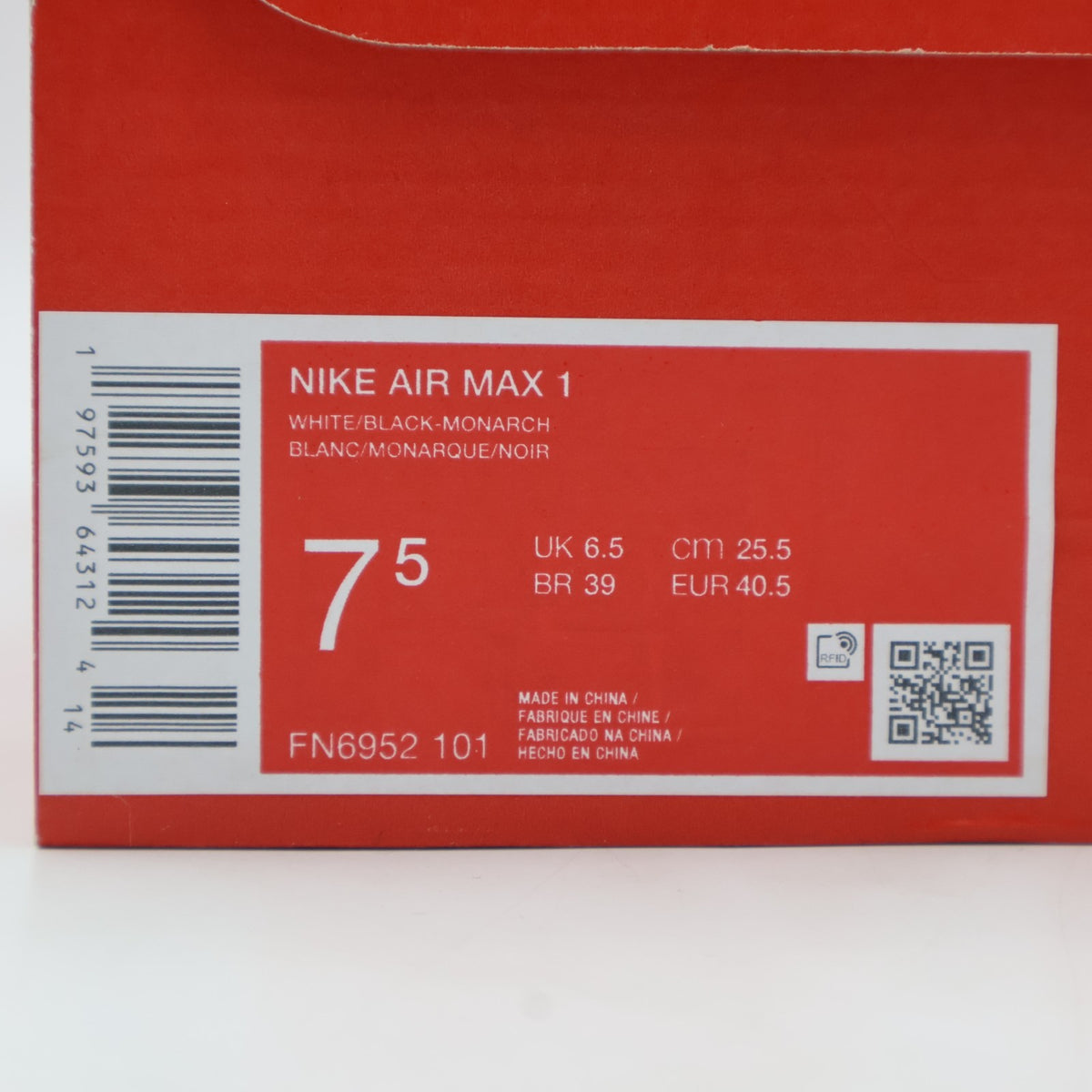 FN6952-101 Nike Air Max 1 Monarch (Men's)
