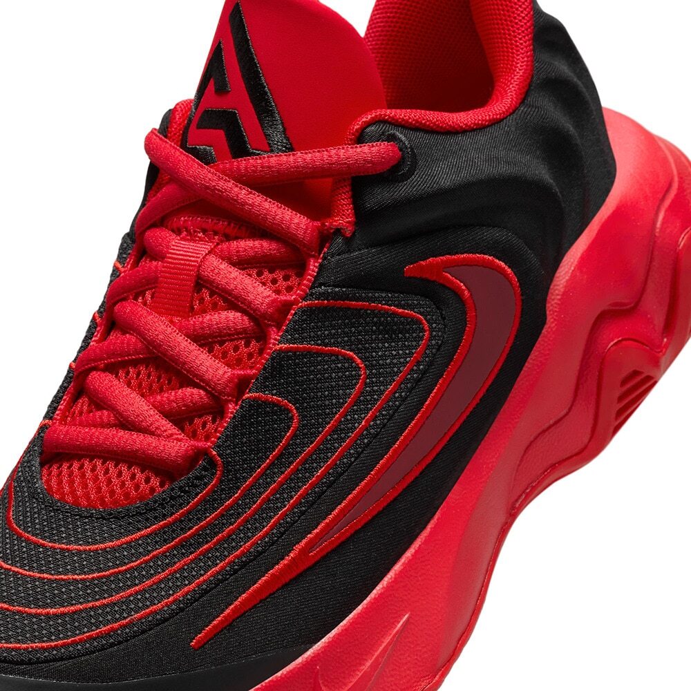 FZ6734-005 Nike GS Giannis Immortality 4 Black University Red Team Red
