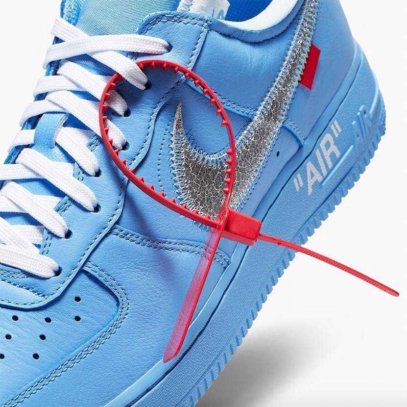 CI1173-400 Off-White Ã Nike Air Force 1 Low MCA University Blue (Men's)