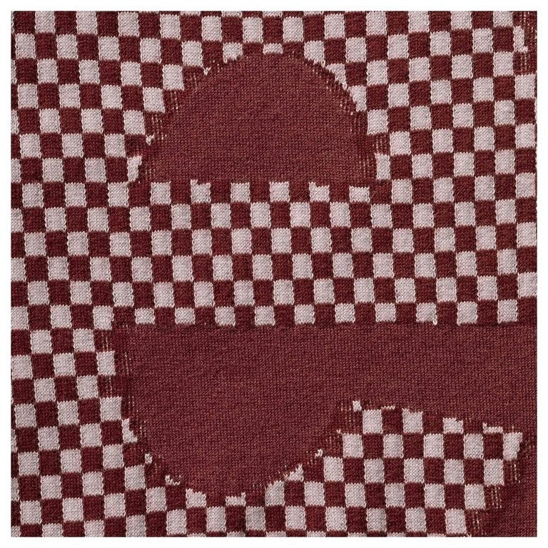 Supreme Checkerboard Intarsia S/S Top Burgundy