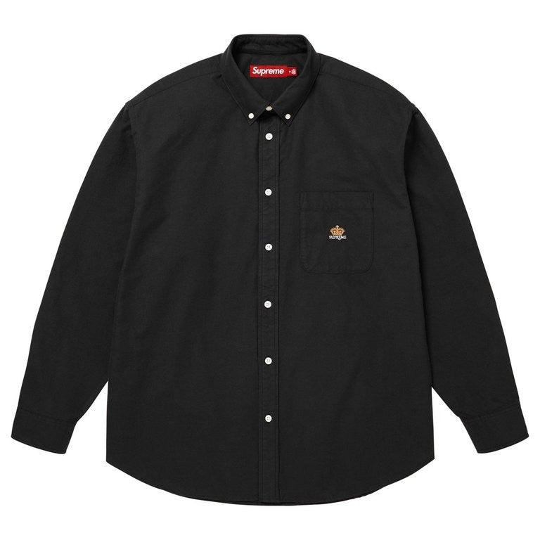 Supreme Loose Fit Flannel Oxford Shirt Lavender Stripe (26FW)