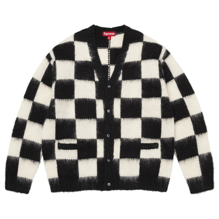 Supreme Checkerboard Cardigan Black