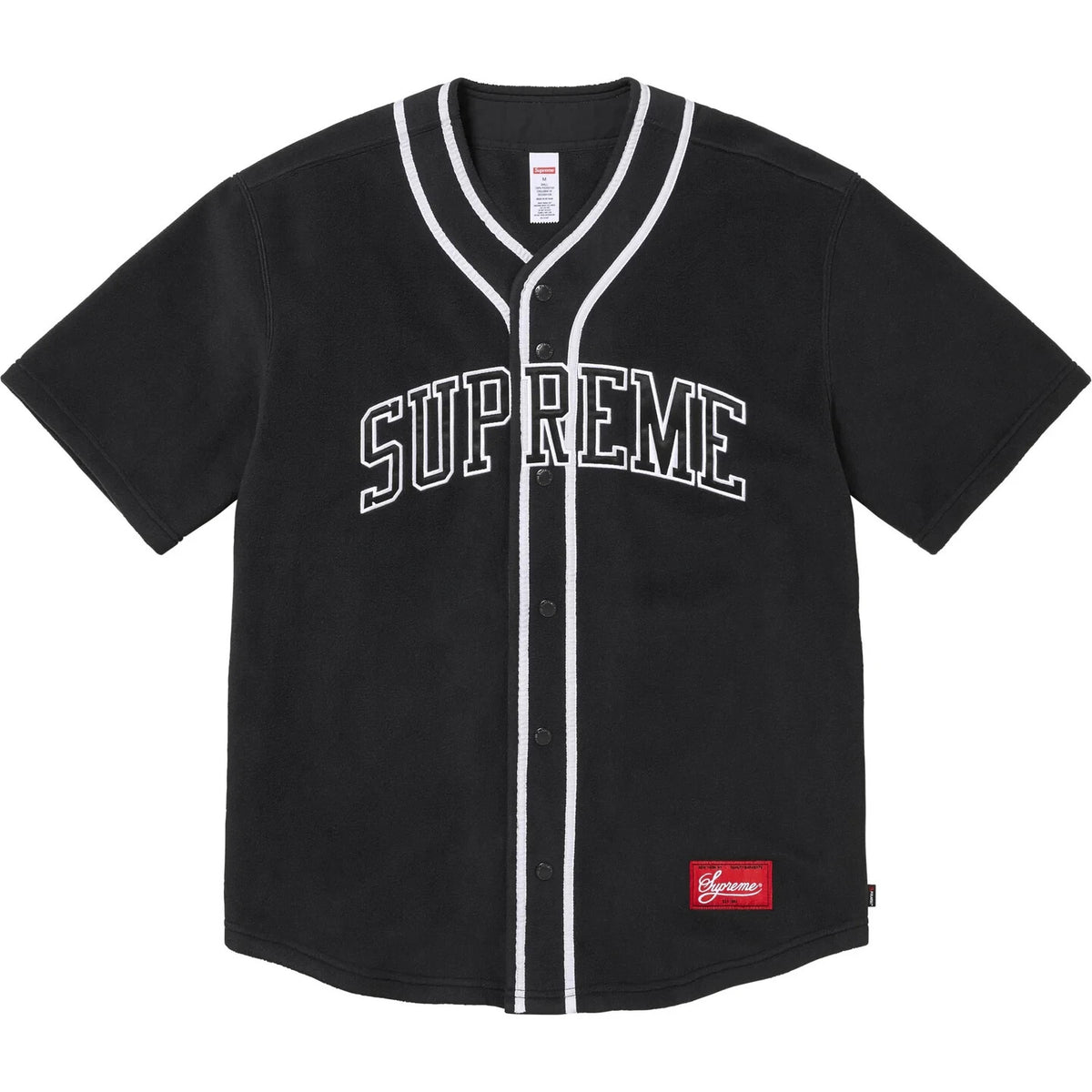 Supreme Polartec Baseball Jersey Black