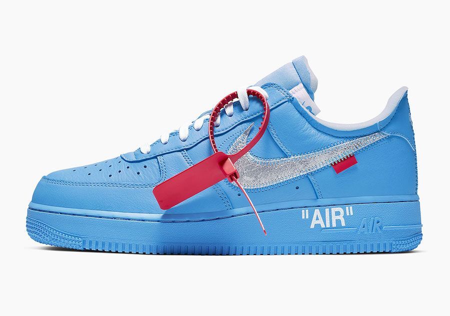 CI1173-400 Off-White Ã Nike Air Force 1 Low MCA University Blue (Men's)