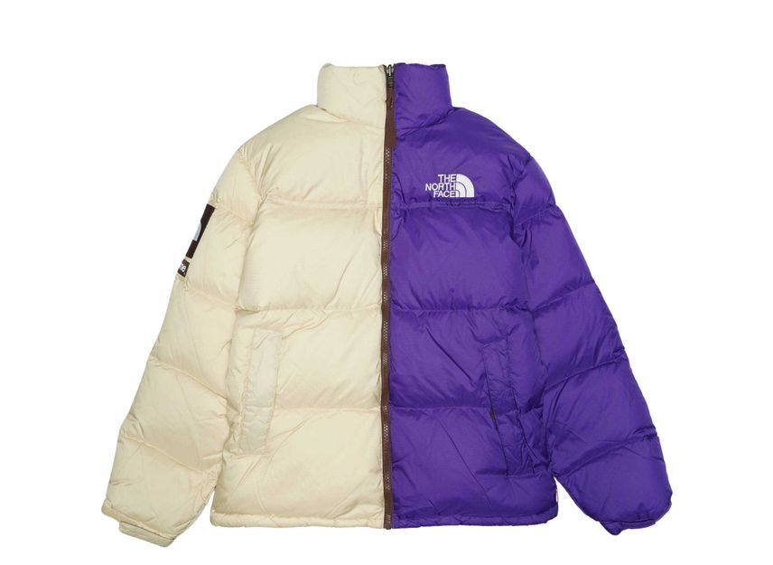 Supreme The North Face Split Nuptse Jacket Tan