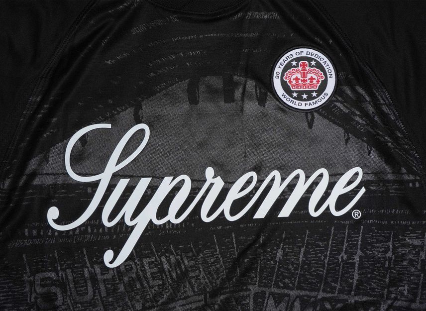 Supreme Jacquard Soccer Jersey Black
