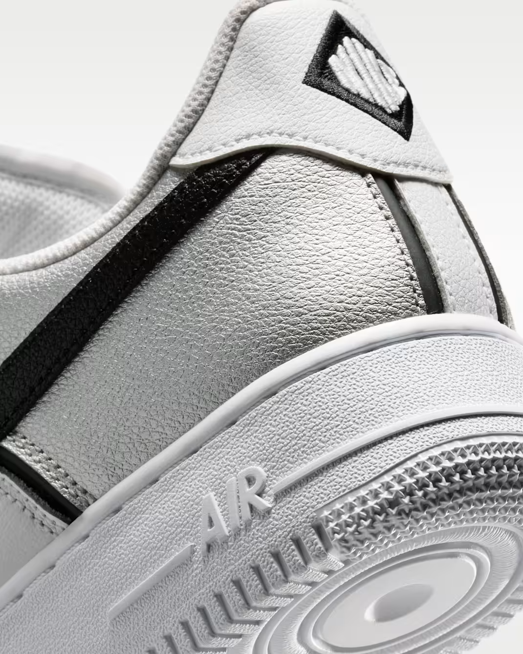 IM5752-001 Nike Air Force 1 '07 LV8 "Metallic Silver/White" (Men's)