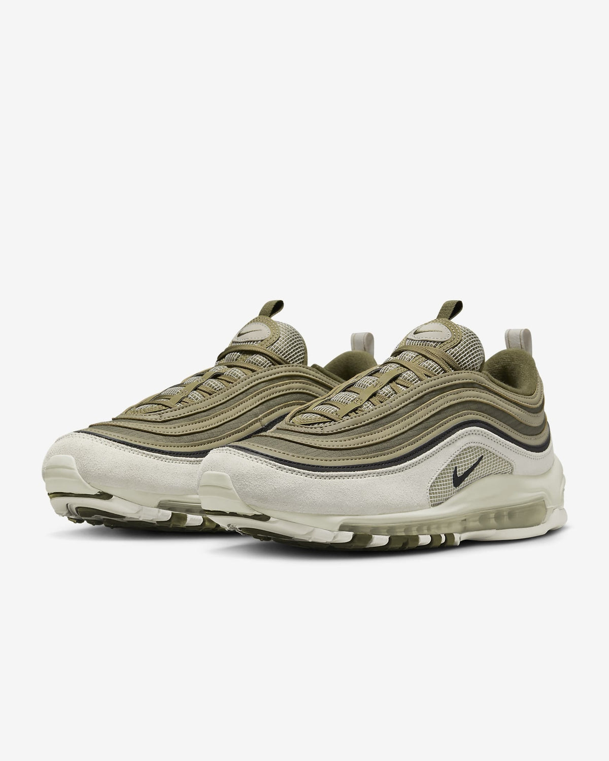 FB9619-002 Nike Air Max 97 SE Light Bone Medium Olive Neutral Black (Men's)