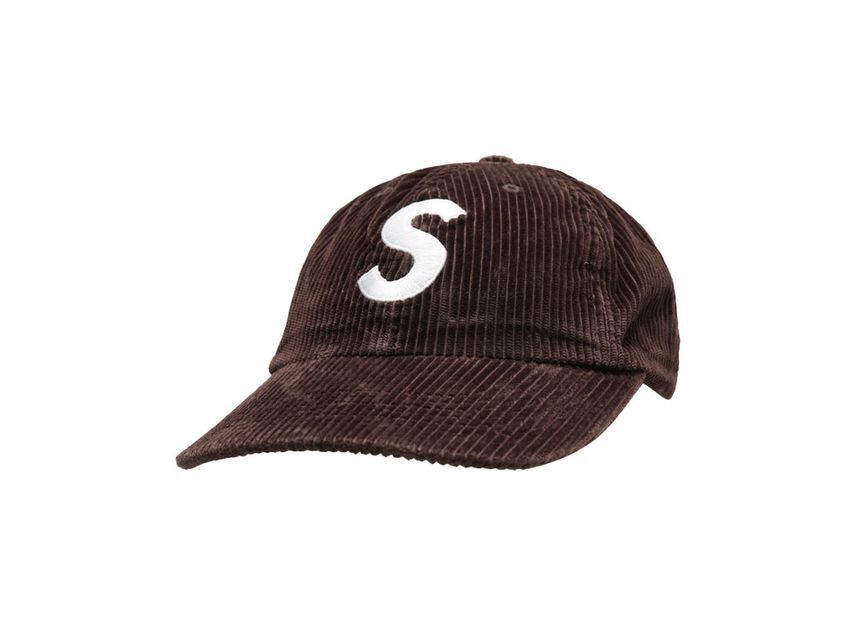Supreme Corduroy S Logo 6-Panel Dark Brown