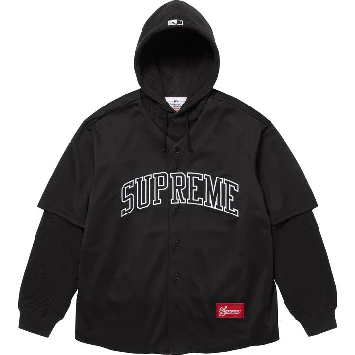 Supreme Chicago White Sox Hooded Baseball Jersey Black