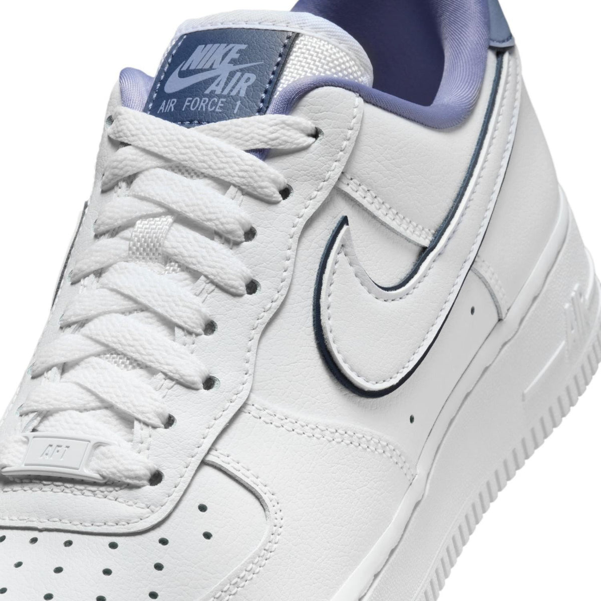 IO4226-102 Nike AIR FORCE 1 '07 WHITE MIDNIGHT NAVY-WORLD INDIGO (Women's)