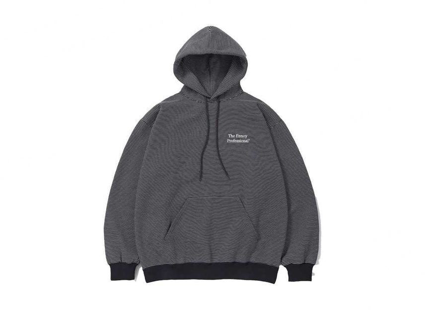 ENNOY Border Hoodie Sweat BlackÃWhite