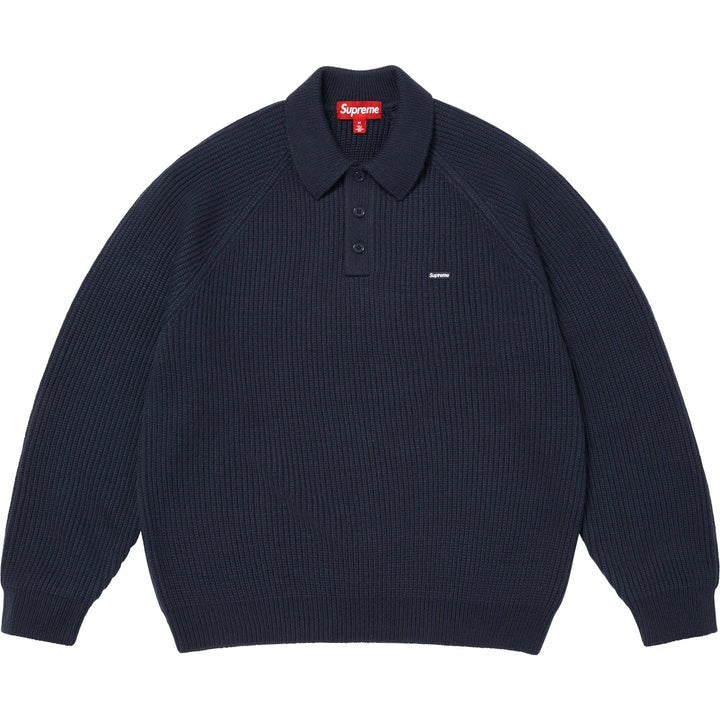 Supreme Small Box Polo Sweater Navy