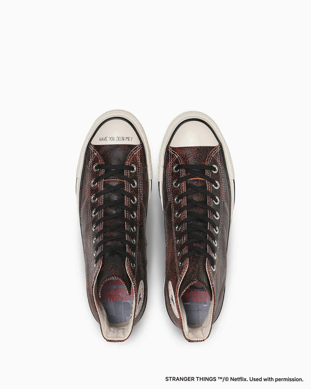 31317080 Stranger Things 5 Converse All Star Aged 87 UD Hi Black Red (Men's)